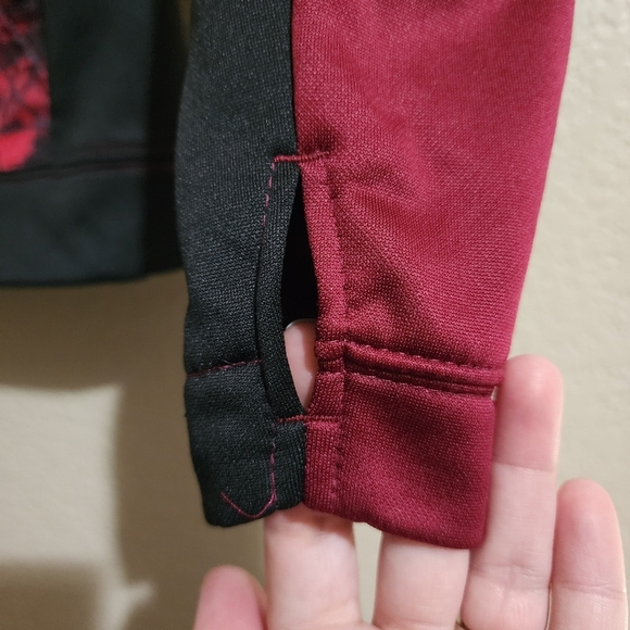 Russell athletic red and black camo hooded pullover sweatshirt Size L (10-12) - Picture 6 of 11